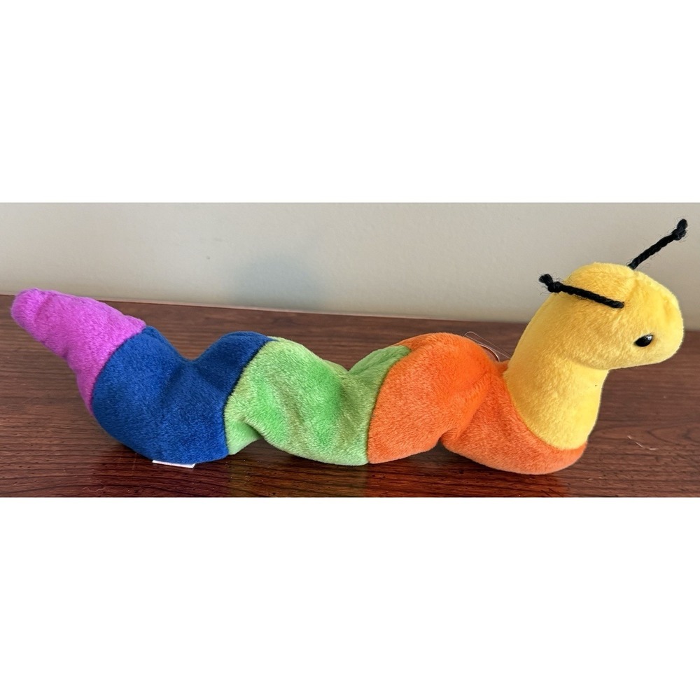 vintage 1995 TY BEANIE BABY INCH THE INCHWORM‎ RETIRED P.V.C. New Rare